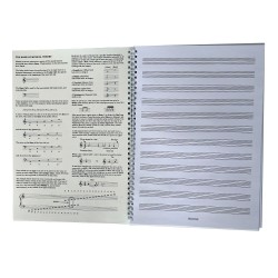 Nošu Līniju Grāmata (Ar Spirāli) A4 64 lpp Nošu Līniju Grāmata (Ar Spirāli) A4 64 lpp