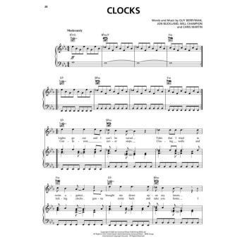 Coldplay: Music Collection (Klavieres, Ģitāra, Vokāls) Coldplay: Music Collection (Klavieres, Ģitāra, Vokāls)