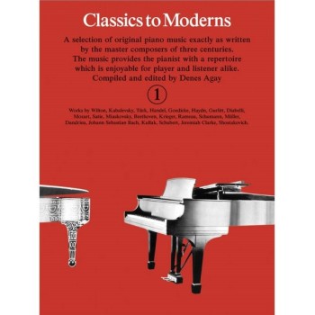 Classics To Moderns 1 (Klavieres)