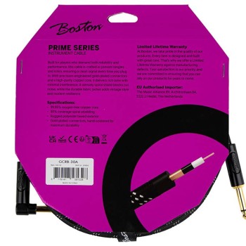 Instrumentu kabelis Boston GCRB-30A (3m) Instrumentu kabelis Boston GCRB-30A (3m)