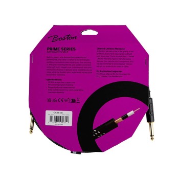 Instrumentu kabelis Boston GCRB-30 (3m) Instrumentu kabelis Boston GCRB-30 (3m)