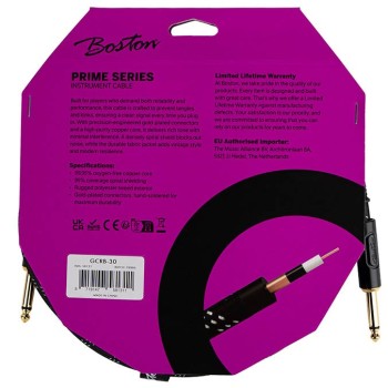 Instrumentu kabelis Boston GCRB-30 (3m) Instrumentu kabelis Boston GCRB-30 (3m)