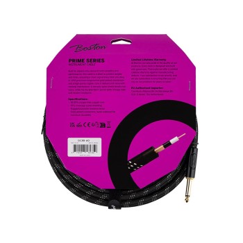 Instrumentu kabelis Boston GCRB-60 (6m) Instrumentu kabelis Boston GCRB-60 (6m)