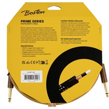 Instrumentu kabelis Boston GCRT-30 (3m) Instrumentu kabelis Boston GCRT-30 (3m)
