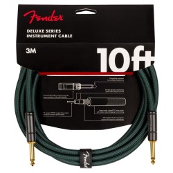 Fender Deluxe Instrument Cable Green Tweed 0990821046 (3m)