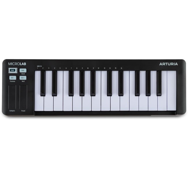 MIDI klaviatūra Arturia MicroLab-BK MK3 MIDI klaviatūra Arturia MicroLab-BK MK3