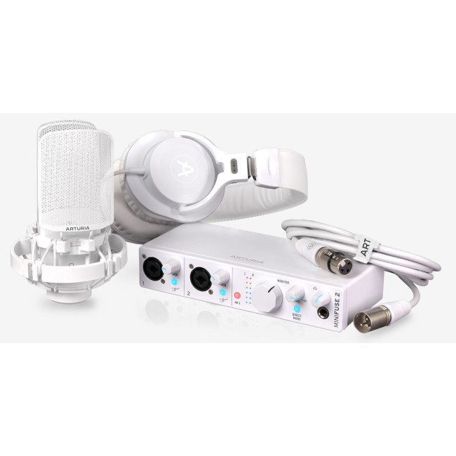 Arturia MiniFuse Recording Pack White Arturia MiniFuse Recording Pack White