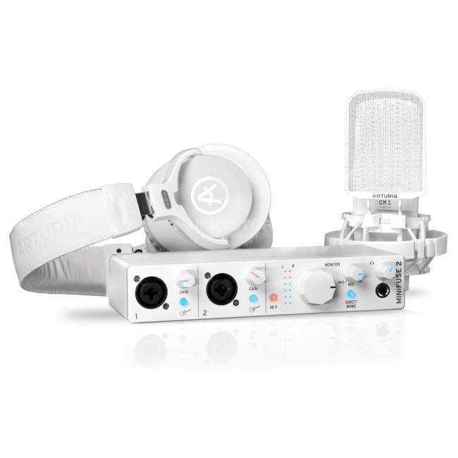 Arturia MiniFuse Recording Pack White Arturia MiniFuse Recording Pack White