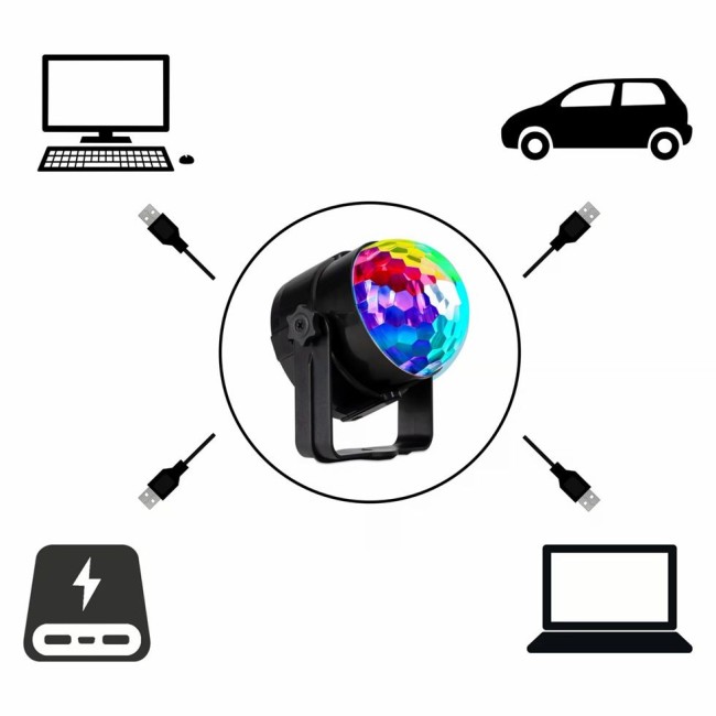 LED efekts Party Ball Showlite PBM-5-MINI