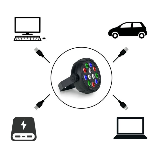 LED Prožektors PL-12-USB-PAR12