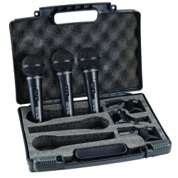 Set of 3 dynamic microphones Vocal-300-Pro-3P