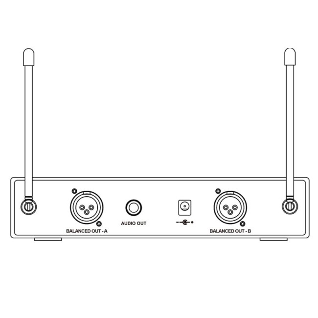 Bezvadu VHF mikrofonu sistēma WF-V21PPB