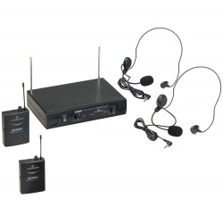 Wireless Microphone with 2 Handheld Mics WF-V21PPB