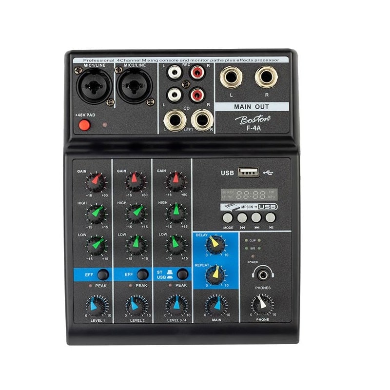 Mikserpults USB Boston F-4A
