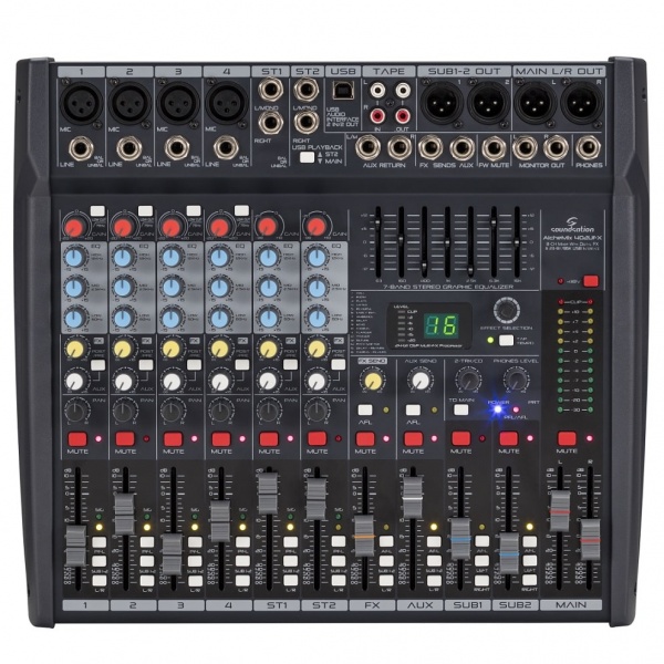 8-Channel High Quality Mixer Alchemix-402-UFX