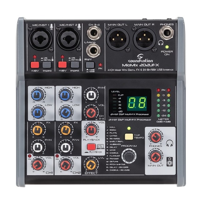 Mikserpults Soundsation Miomix-202-UFX