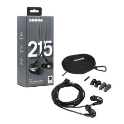 Monitoringa austiņas Shure SE215-K Black Monitoringa austiņas Shure SE215-K Black