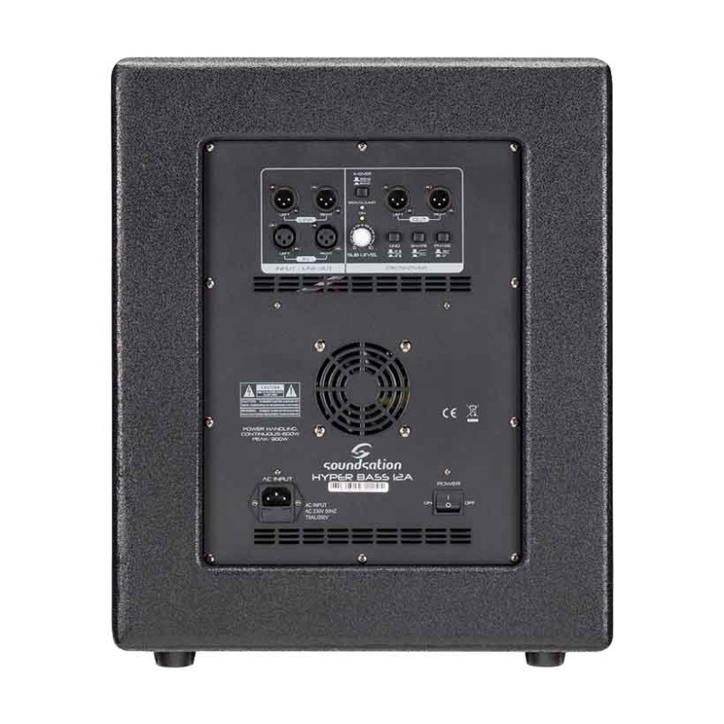 Aktīvais sabvūfers HYPER BASS 12A (900W) Aktīvais sabvūfers HYPER BASS 12A (900W)