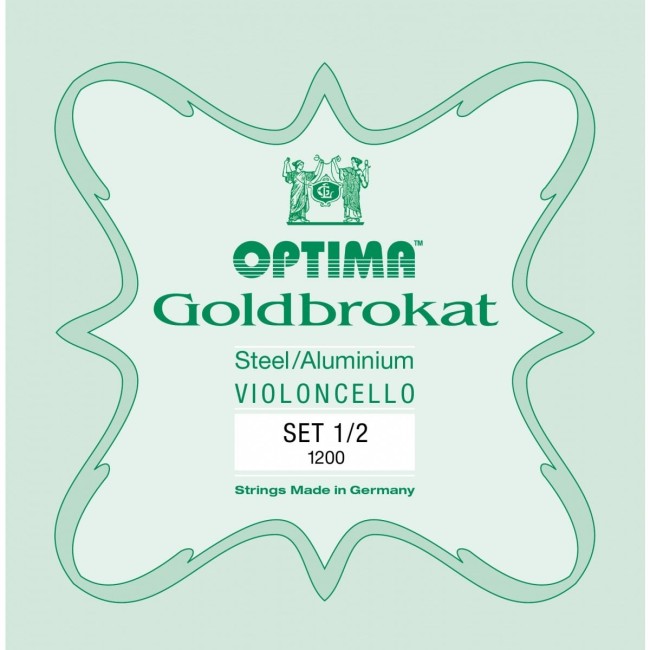1/2 Optima Goldbrokat čella stīgas G1200-12 1/2 Optima Goldbrokat čella stīgas G1200-12