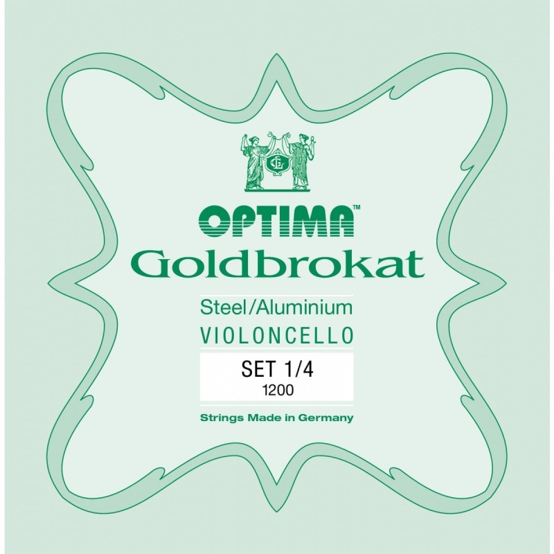 1/4 Optima Goldbrokat čella stīgas G1200-14 1/4 Optima Goldbrokat čella stīgas G1200-14