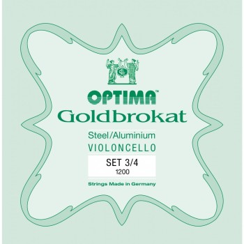 3/4 Optima Goldbrokat čella stīgas G1200-34