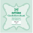4/4 Optima Goldbrokat čella stīgas G1200-44 4/4 Optima Goldbrokat čella stīgas G1200-44