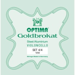 4/4 Optima Goldbrokat čella stīgas G1200-44 4/4 Optima Goldbrokat čella stīgas G1200-44