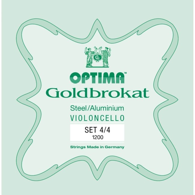 4/4 Optima Goldbrokat čella stīgas G1200-44 4/4 Optima Goldbrokat čella stīgas G1200-44