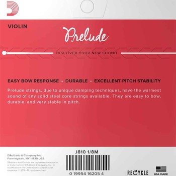 Vijoles stīgas D'Addario Prelude J810-44M