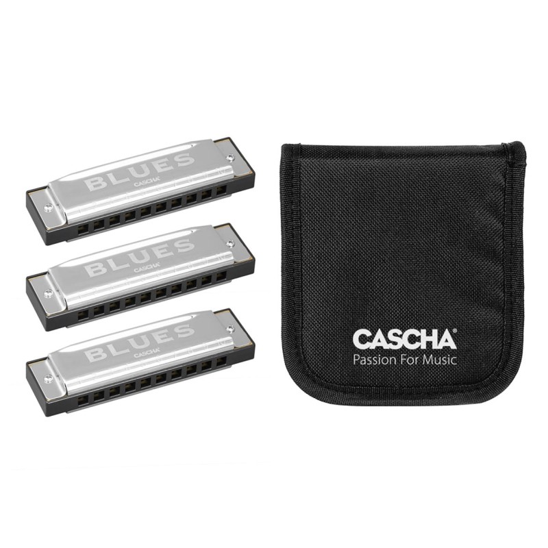 Harmoniku komplekts Cascha Blues HH-2341 (C-G-A)