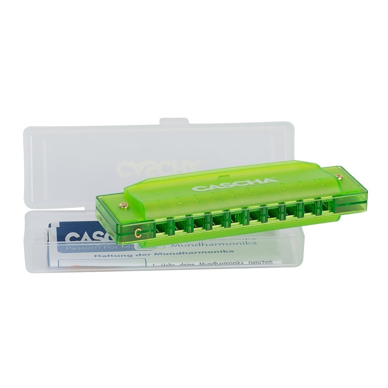 CASCHA Blues Harmonica in D (incl. koffer en schoonmaakdoekje
