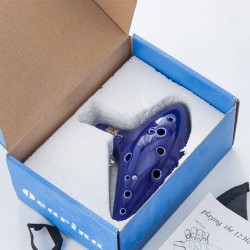 Okarina keramikas svilpe 12SED-AC-Blue