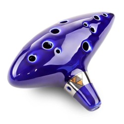 Kera Ocarina Ceramic Whistle Kera 12SED-AC Blue