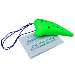 Okarina svilpe 12D-001-Green Okarina svilpe 12D-001-Green