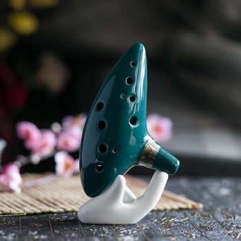 Okarina keramikas svilpe 12SED-AC-Green